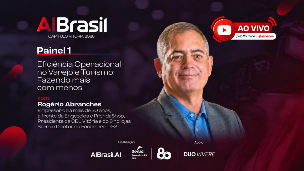 Presidente da CDL Vitória representa comércio capixaba em debate sobre IA no varejo